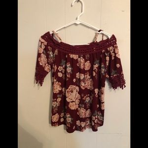 Belle Tweed dress shirt with lace sleeves